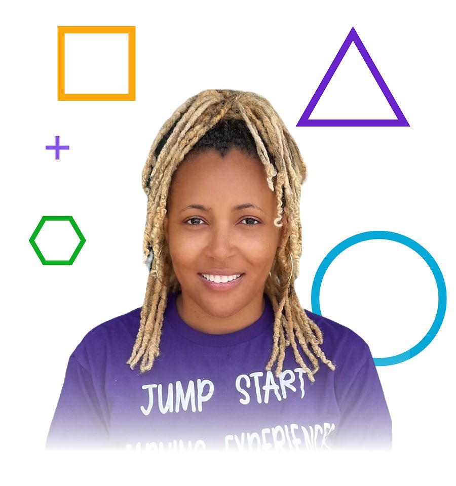 Kenya Thomas smiling for a professional educator portrait.